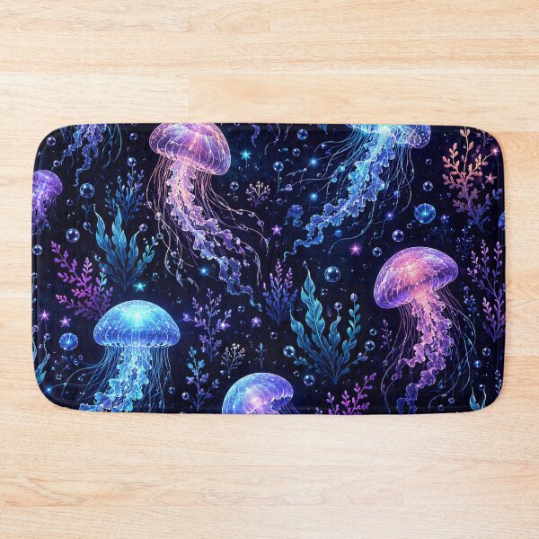 Item preview, Glowing Jellyfish Ocean Fantasy Pattern Artwork designed and sold by ArtComixHaven.