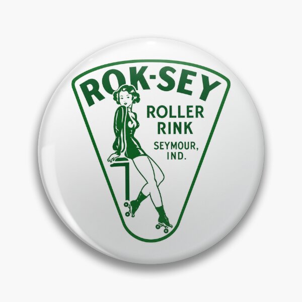 Item preview, Rok-Sey Roller Rink Seymour Indiana Roller Skating Rink Sticker Decal Label designed and sold by tislord.