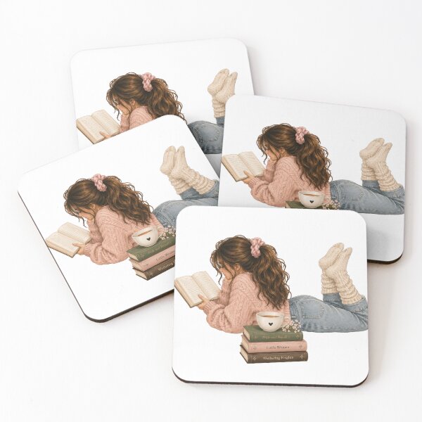Item preview, Cozy Girl Reading Book designed and sold by Partoon-dp.