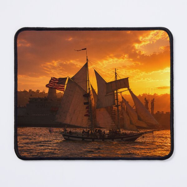 Item preview, Title: Sailing Into the Sunset – San Diego Harbor designed and sold by Kimberly Palmer.