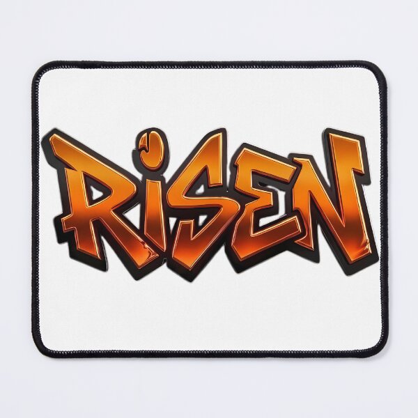 Item preview, Risen Graffiti Urban Streetwear Text Art - Orange & Black designed and sold by Stavman Creative Designs.