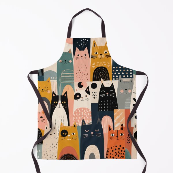 Item preview, Minimalist Cat Pattern | Cute Scandinavian Cat Art designed and sold by Aramdesing.