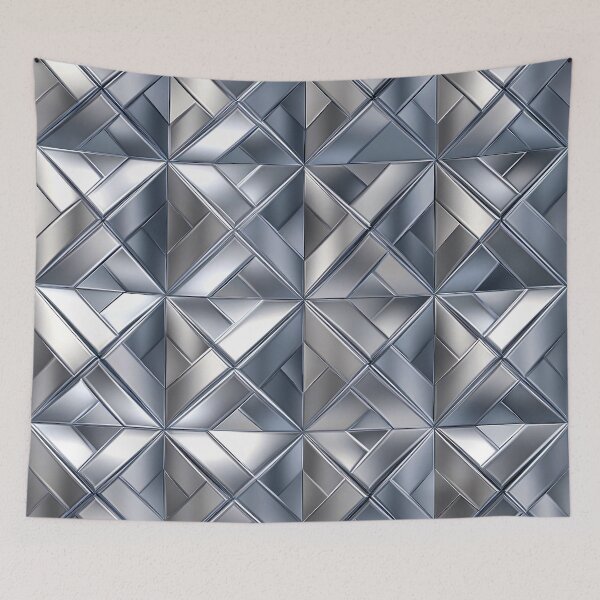 Item preview, Silvery Hues And Ice Blue (Faux) Metallic Pattern designed and sold by DEC02.