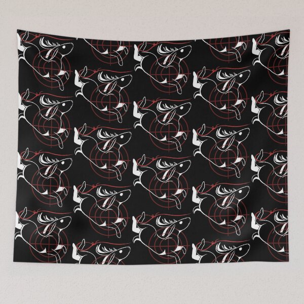 Item preview, White Print Snared Jackalope designed and sold by Wicked-Oddities.