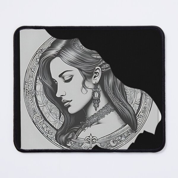 Item preview, Vintage Victorian Vampire Portrait Patch, Gothic Art Nouveau Apparel designed and sold by DarkOriginArts.