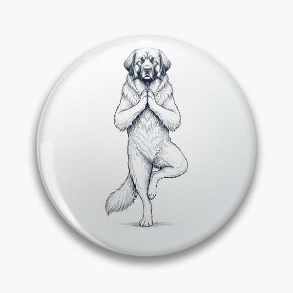 Item preview, Vintage Leonberger Yoga Tree Pose Dog Mom Lover designed and sold by TerryConnells.