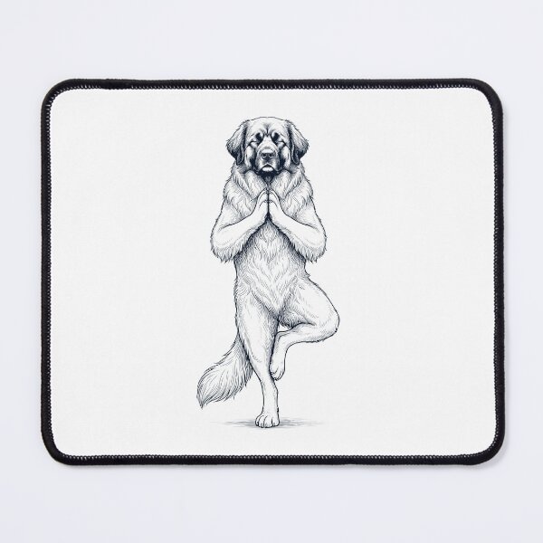 Item preview, Vintage Leonberger Yoga Tree Pose Dog Mom Lover designed and sold by TerryConnells.