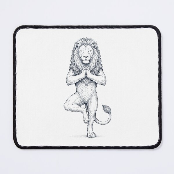 Item preview, Vintage Lion Yoga Tree Pose Animal Lover designed and sold by TerryConnells.