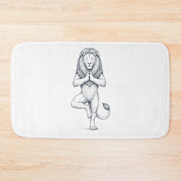 Item preview, Vintage Lion Yoga Tree Pose Animal Lover designed and sold by TerryConnells.