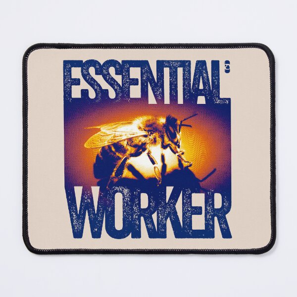 Item preview, Essential Worker — Bee Environmental Collage Art designed and sold by Decorador de Corazones.