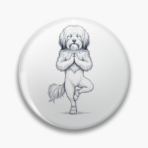 Item preview, Vintage Lowchen Yoga Tree Pose Dog Mom Lover designed and sold by TerryConnells.
