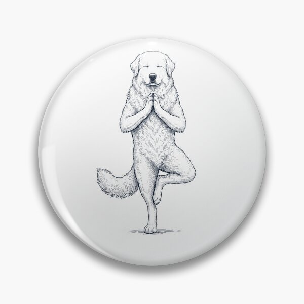 Item preview, Vintage Maremma Sheepdog Yoga Tree Pose Dog Mom Lover designed and sold by TerryConnells.