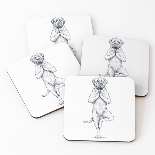 Item preview, Vintage Mastiff Yoga Tree Pose Dog Mom Lover designed and sold by TerryConnells.