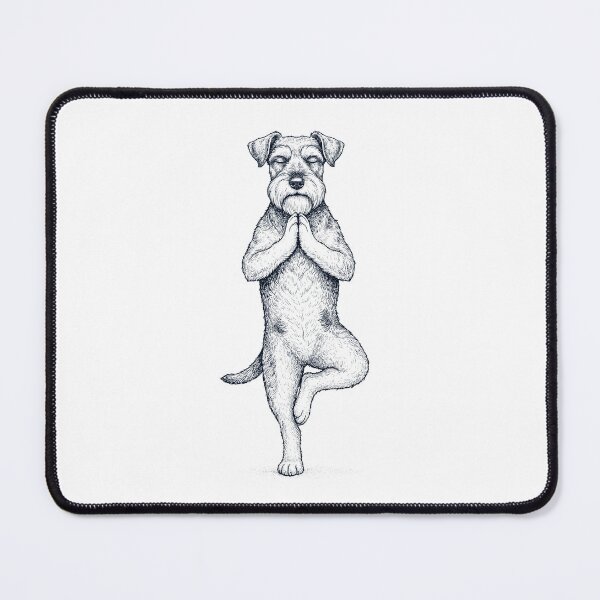 Item preview, Vintage Miniature Schnauzer Yoga Tree Pose Dog Mom Lover designed and sold by TerryConnells.