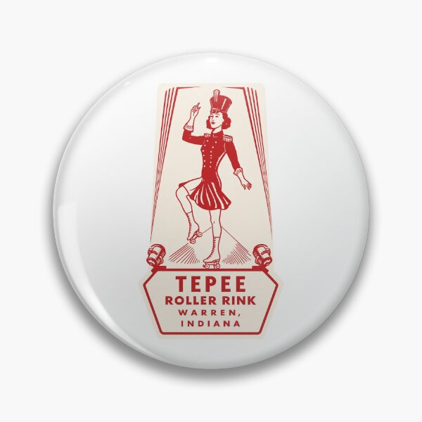 Item preview, Tepee Roller Rink Warren Indiana Roller Skating Rink Sticker Decal Label designed and sold by tislord.