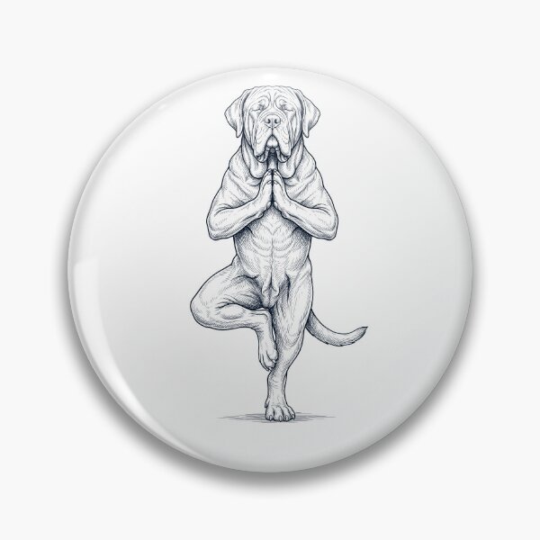Item preview, Vintage Neapolitan Mastiff Yoga Tree Pose Dog Mom Lover designed and sold by TerryConnells.