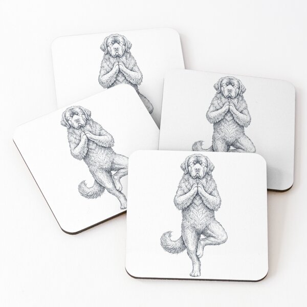 Item preview, Vintage Newfoundland Yoga Tree Pose Dog Mom Lover designed and sold by TerryConnells.
