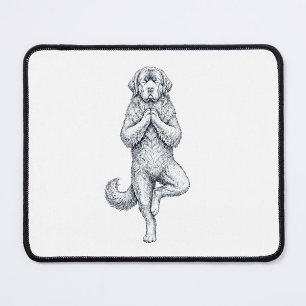 Item preview, Vintage Newfoundland Yoga Tree Pose Dog Mom Lover designed and sold by TerryConnells.