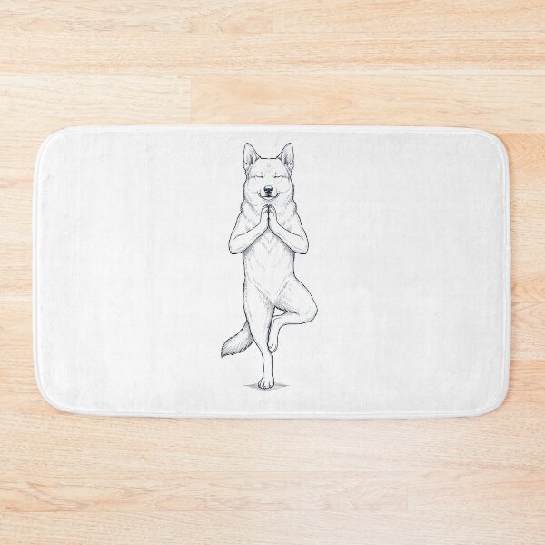 Item preview, Vintage Norwegian Buhund Yoga Tree Pose Dog Mom Lover designed and sold by TerryConnells.