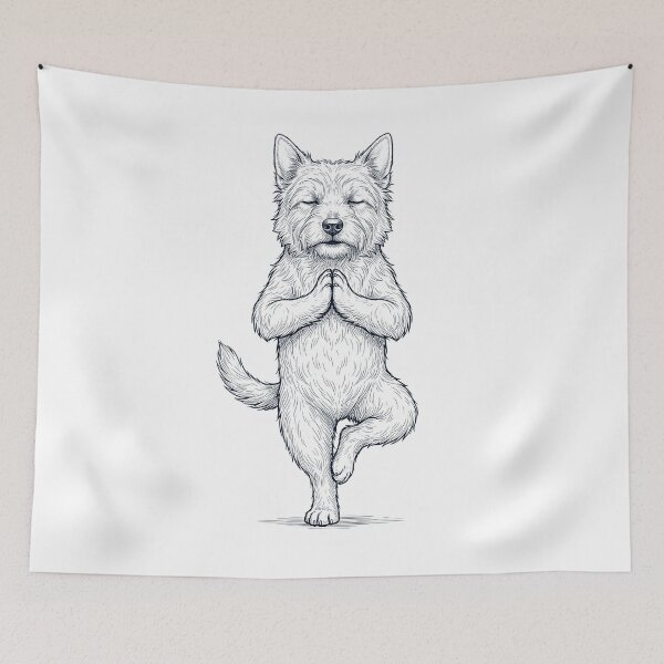 Item preview, Vintage Norwich Terrier Yoga Tree Pose Dog Mom Lover designed and sold by TerryConnells.
