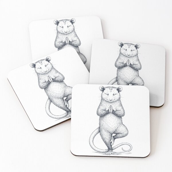 Item preview, Vintage Opossum Yoga Tree Pose Animal Lover designed and sold by TerryConnells.