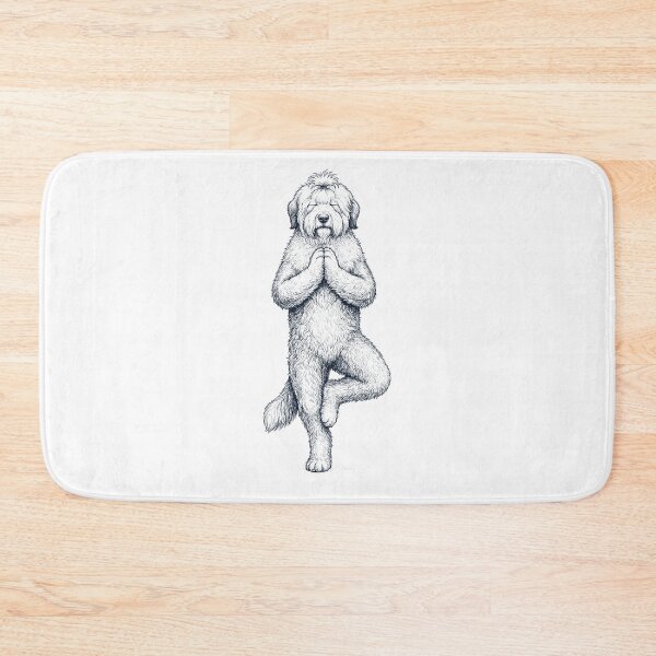 Item preview, Vintage Old English Sheepdog Yoga Tree Pose Dog Mom Lover designed and sold by TerryConnells.