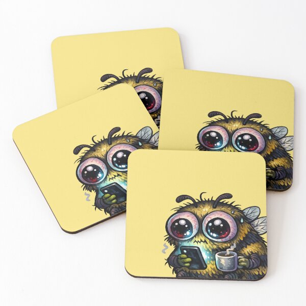 Item preview, I Scrolled Too Far Funny Doomscrolling Monster Sticker designed and sold by YuliaHulia.