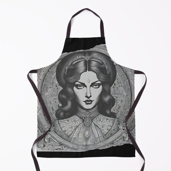 Item preview, Gothic Vampire Goddess Patch, Art Nouveau Empress Portrait Engraving designed and sold by DarkOriginArts.