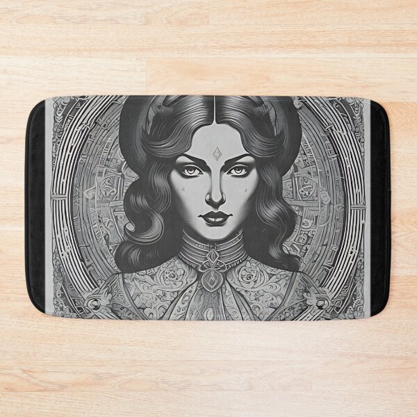 Item preview, Gothic Vampire Goddess Patch, Art Nouveau Empress Portrait Engraving designed and sold by DarkOriginArts.