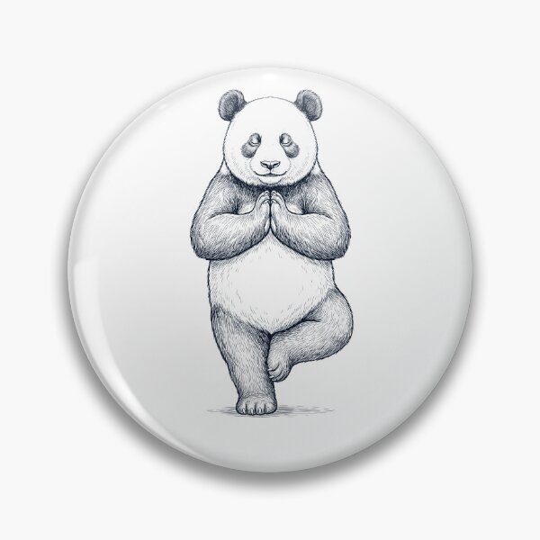 Item preview, Vintage Panda Yoga Tree Pose Animal Lover designed and sold by TerryConnells.