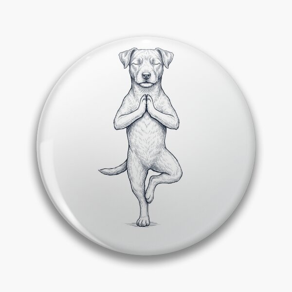Item preview, Vintage Patterdale Terrier Yoga Tree Pose Dog Mom Lover designed and sold by TerryConnells.