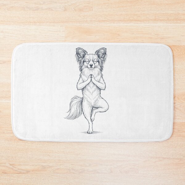 Item preview, Vintage Papillon Yoga Tree Pose Dog Mom Lover designed and sold by TerryConnells.
