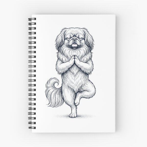 Item preview, Vintage Pekingese Yoga Tree Pose Dog Mom Lover designed and sold by TerryConnells.