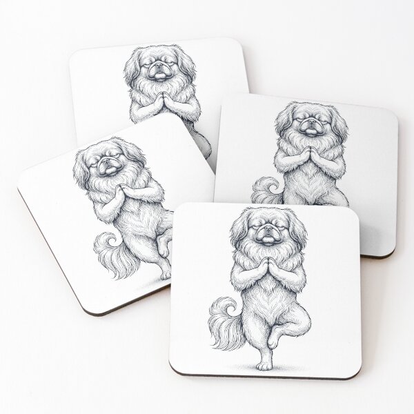 Item preview, Vintage Pekingese Yoga Tree Pose Dog Mom Lover designed and sold by TerryConnells.