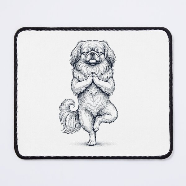 Item preview, Vintage Pekingese Yoga Tree Pose Dog Mom Lover designed and sold by TerryConnells.