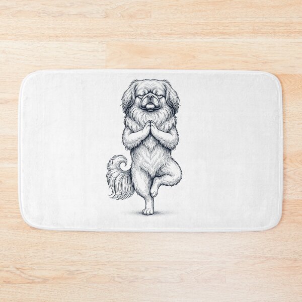 Item preview, Vintage Pekingese Yoga Tree Pose Dog Mom Lover designed and sold by TerryConnells.