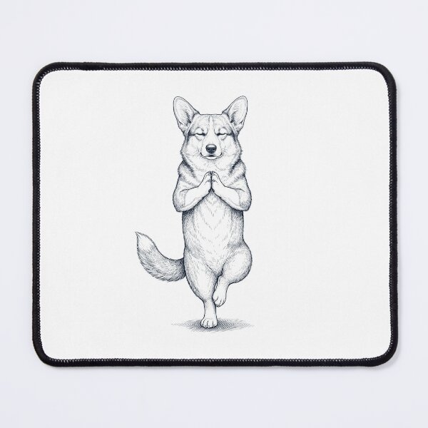 Item preview, Vintage Pembroke Welsh Corgi Yoga Tree Pose Dog Mom Lover designed and sold by TerryConnells.