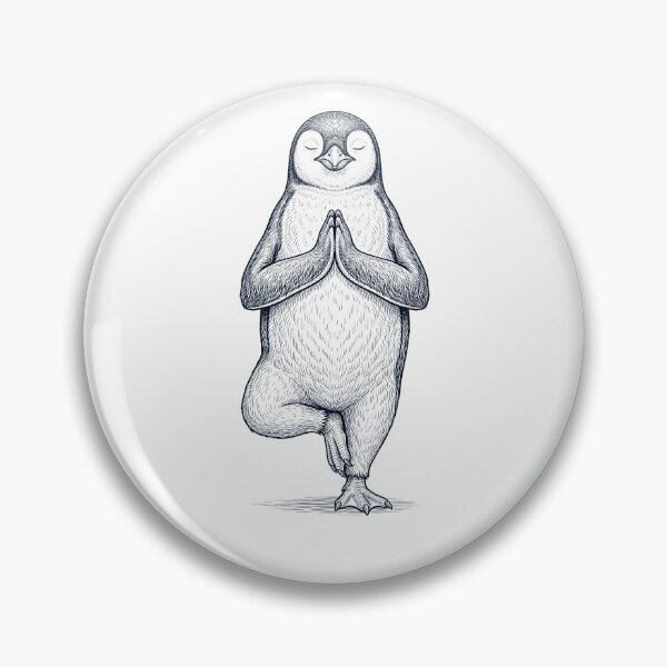 Item preview, Vintage Penguin Yoga Tree Pose Animal Lover designed and sold by TerryConnells.