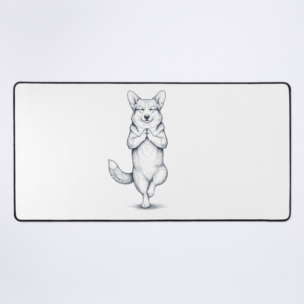 Item preview, Vintage Pembroke Welsh Corgi Yoga Tree Pose Dog Mom Lover designed and sold by TerryConnells.