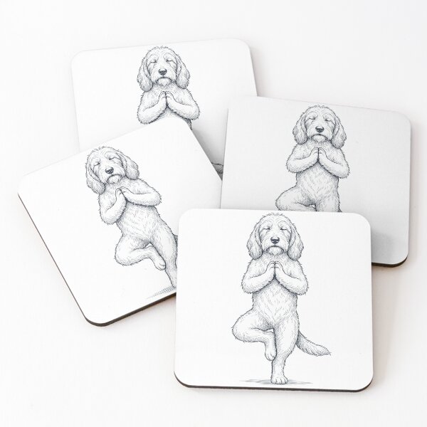 Item preview, Vintage Petit Basset Griffon Vendeen Yoga Tree Pose Dog Mom Lover designed and sold by TerryConnells.