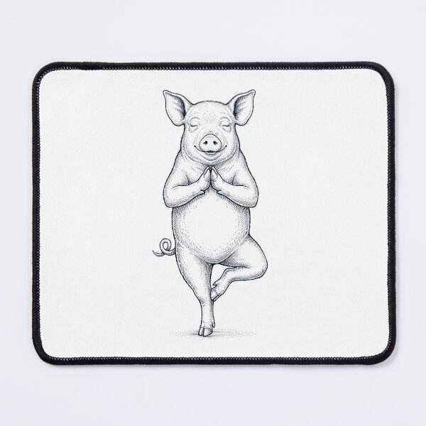 Item preview, Vintage Pig Yoga Tree Pose Animal Lover designed and sold by TerryConnells.