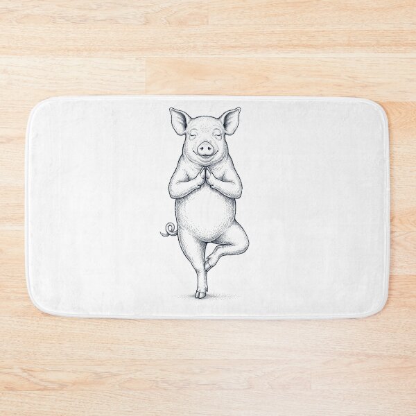 Item preview, Vintage Pig Yoga Tree Pose Animal Lover designed and sold by TerryConnells.