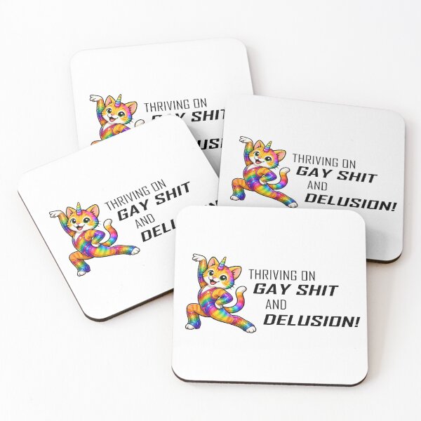 Item preview, Thriving on Gay Shit and Delusion designed and sold by Remake Design Lab.