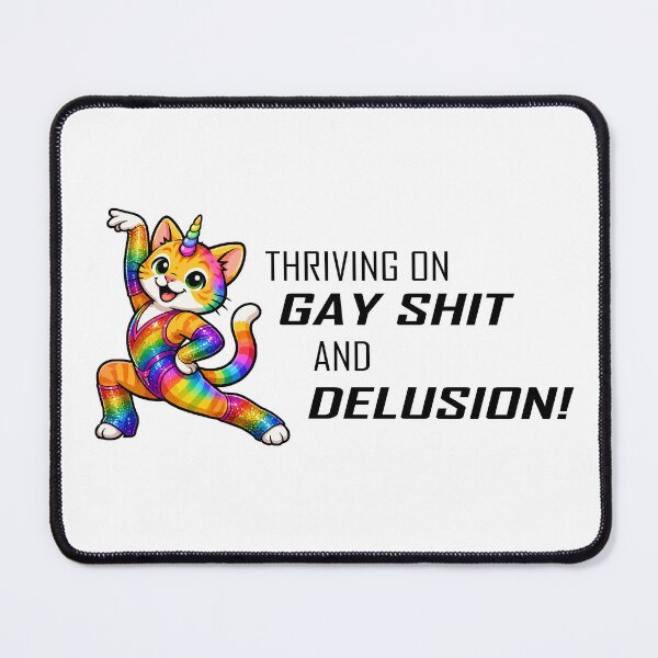 Item preview, Thriving on Gay Shit and Delusion designed and sold by Remake Design Lab.