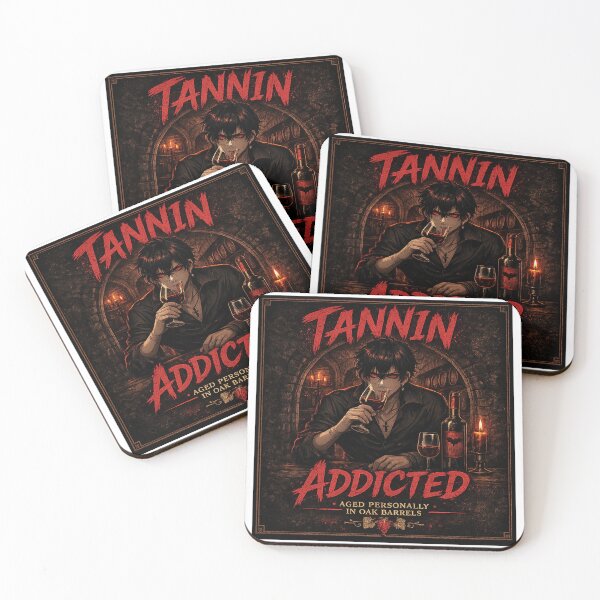 Item preview, Tannin Addicted Gothic Vampire Wine Design designed and sold by Anime-Wine.
