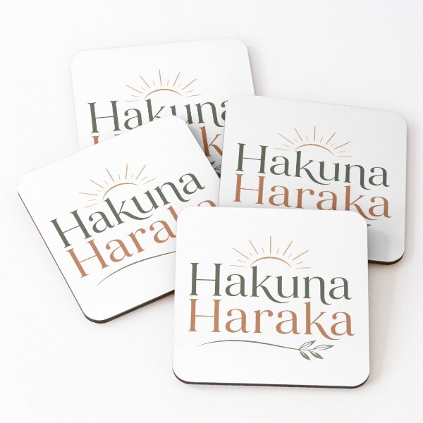 Item preview, Hakuna Haraka Swahili Quote Minimalist Design designed and sold by NaphDesigns.