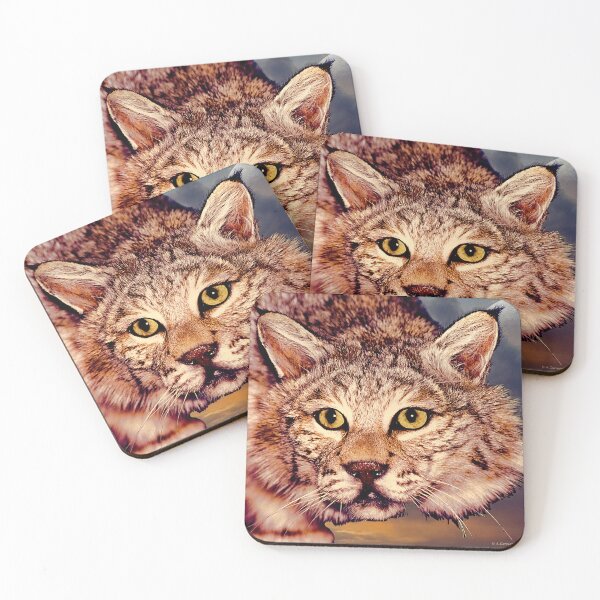 Item preview, Lynx at Moonrise, North American Wildcat designed and sold by AMacGPhilly.