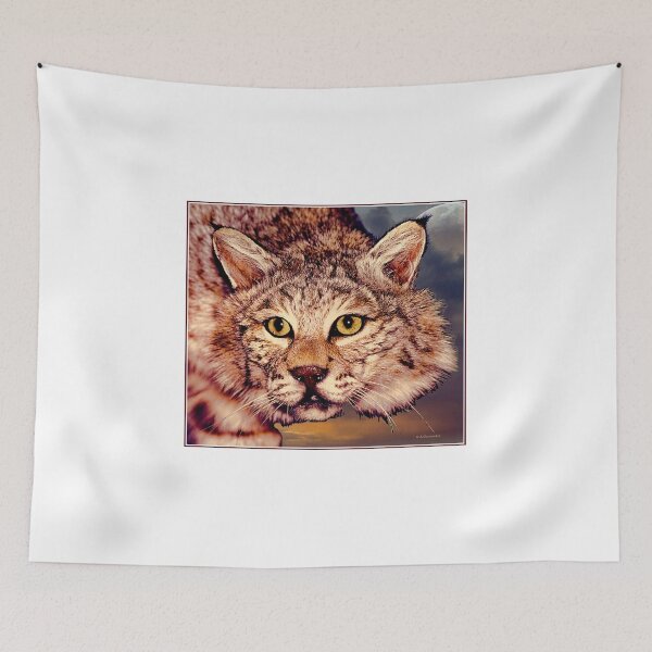 Item preview, Lynx at Moonrise, North American Wildcat designed and sold by AMacGPhilly.