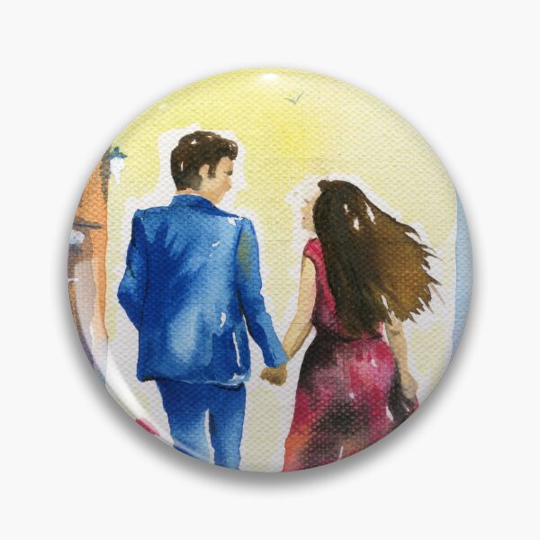 Item preview, Golden Hour Stroll: A Watercolour Romance designed and sold by Cass Harker Studio.