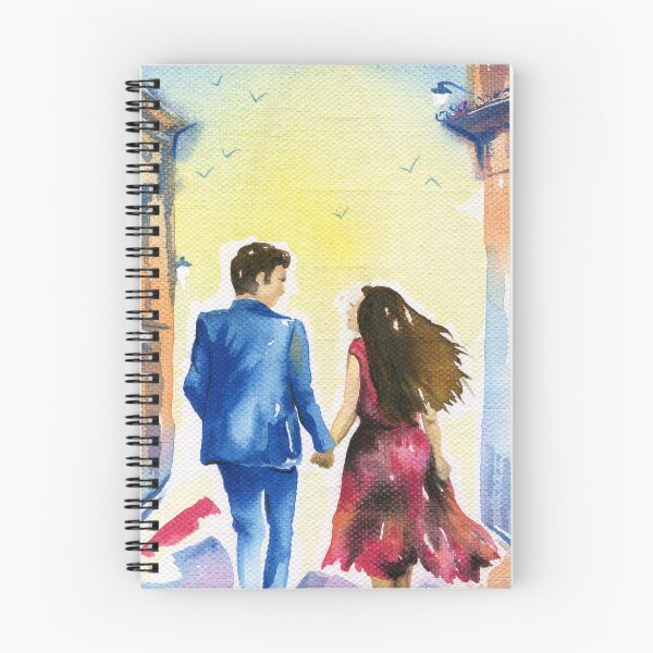 Item preview, Golden Hour Stroll: A Watercolour Romance designed and sold by Cass Harker Studio.
